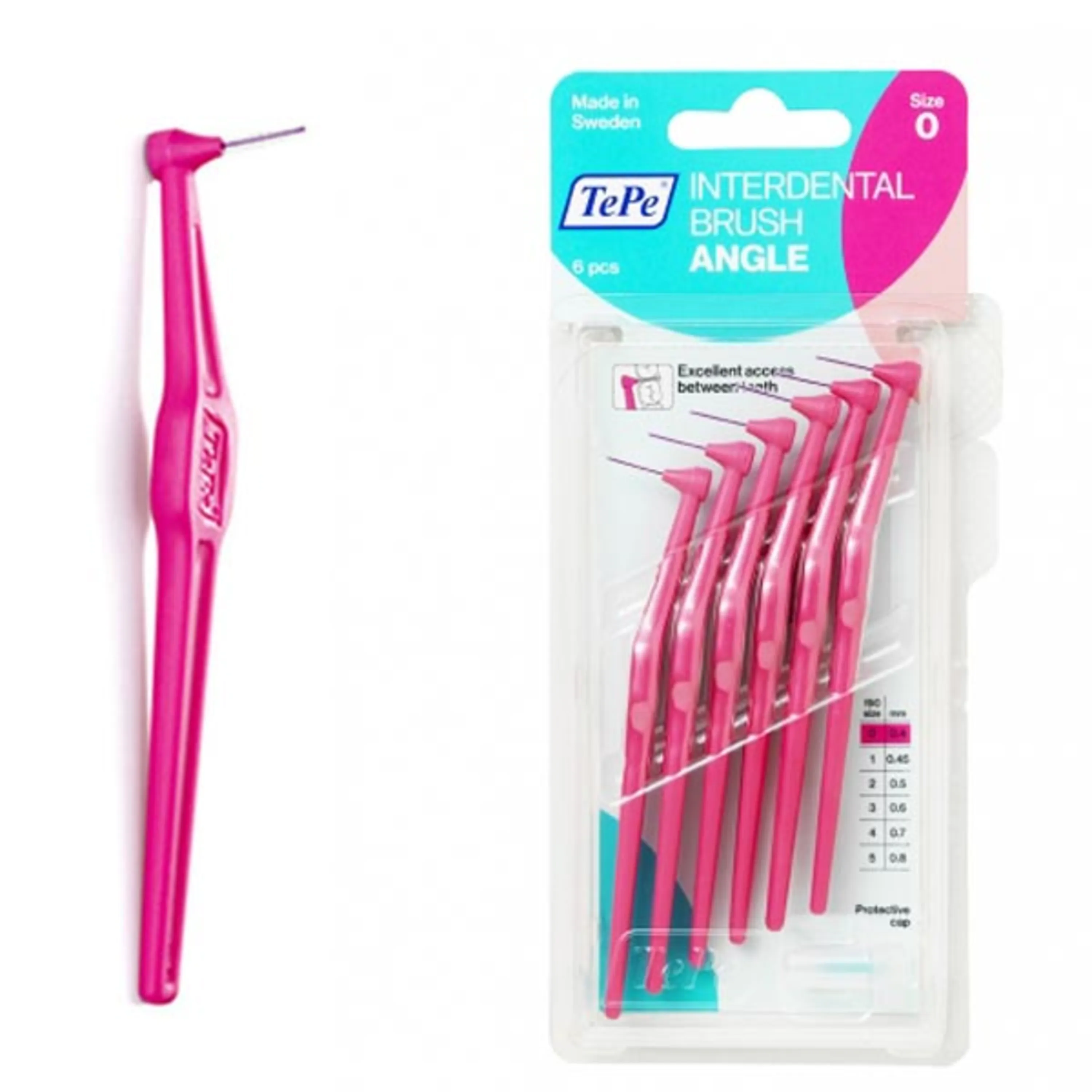  مسواک بین دندانی تپه مدل انگل TEPE ANGLE INTERDENTAL BRUSH SIZE0 
